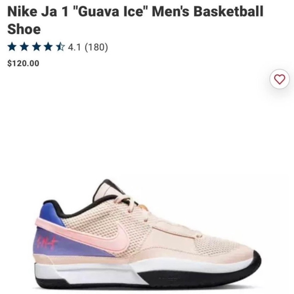 Nike Ja1 Guava Ice Mens Basketball shoes size 10.5 Men’s